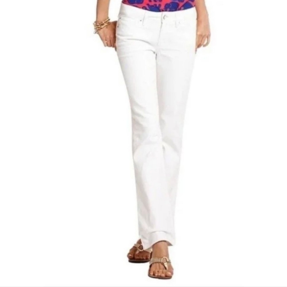 Lily Pulitzer Womenβs Worth Skinny Jean White Size Measure 28 X 30 - Picture 5 of 16